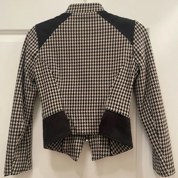 White House Black Market Houndstooth Blazer Jacket - Picture 7 of 11